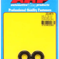   "3/8"ID 7/8"OD .150"TH (radiused) black washers" (2pcs)