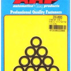   "3/8""ID 5/8""OD machined chamfer black washers" (10pcs)