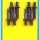 SB Chevy 7/16"-7/16" rocker arm stud kit