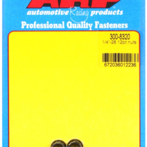 "1/4""-28 12pt nut kit" (2pcs)