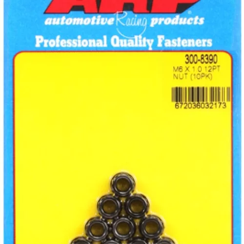 M6 X 1.00 12pt nut kit (10pcs)