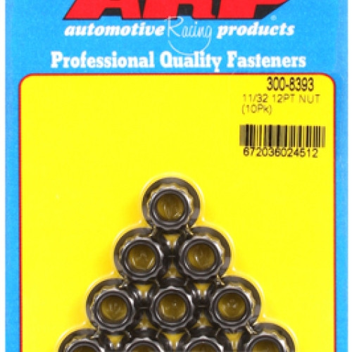 "11/32""-24 12pt nut kit" (10pcs)