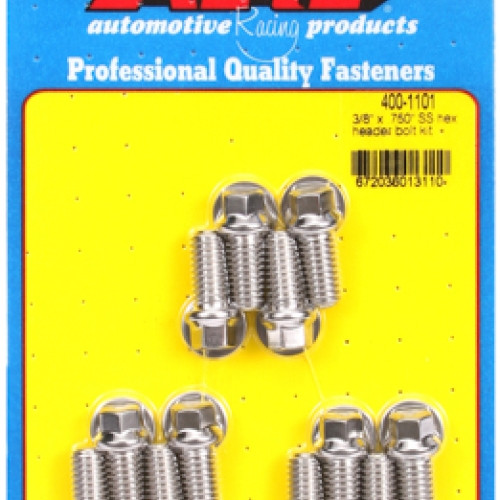 "3/8"" x .750 SS hex header bolt kit"