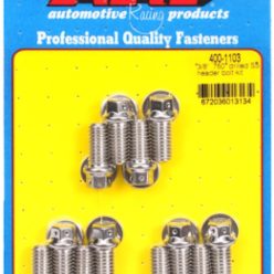   "3/8"" x .750 drilled SS header bolt kit"