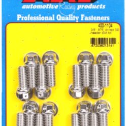   "3/8"" x .875 drilled SS header bolt kit"