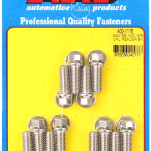 ARP SB Chevy SS hex .875 UHL header bolt kit
