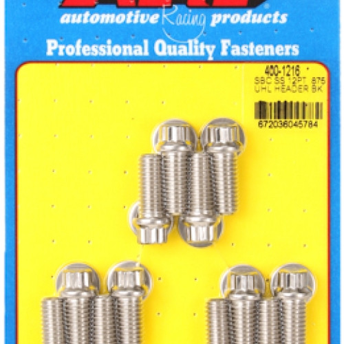 ARP SB Chevy SS 12pt .875 UHL header bolt kit