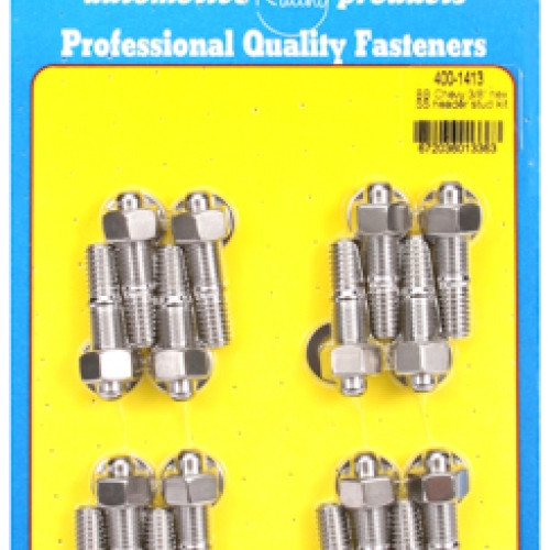 "BB Chevy 3/8"" hex SS header stud kit"