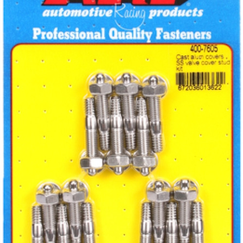 Cast alum covers SS valve cover stud kit