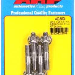 M8 X 1.25 X 51mm broached stud kit - 4pcs