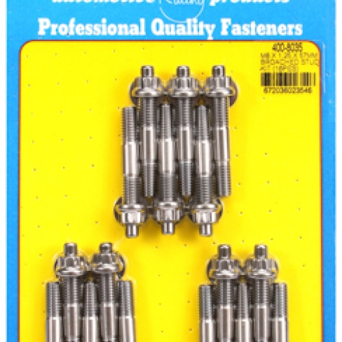 M8 X 1.25 X 57mm broached stud kit - 16pcs