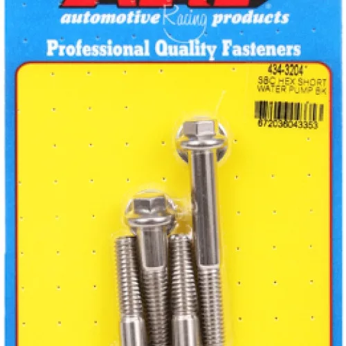 SB Chevy hex short water pump bolt kit