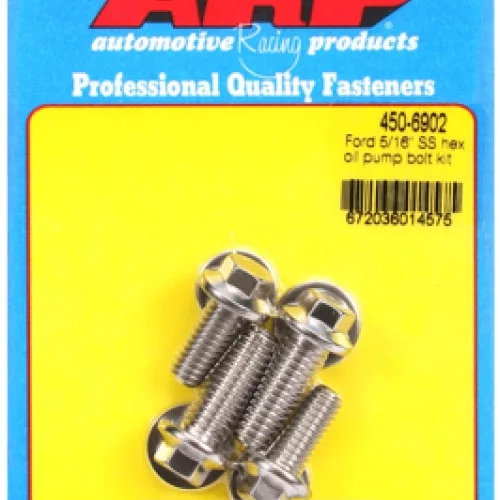Ford 5/16"" SS hex oil pump bolt kit"