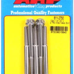 "1/4""-20 x 2.750 12pt SS bolts" (5pcs)