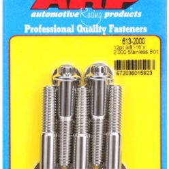 "3/8""-16 x 2.000 12pt SS bolts" (5pcs)