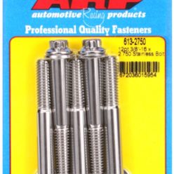 "3/8""-16 x 2.750 12pt SS bolts" (5pcs)