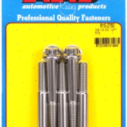   "3/8""-16 x 2.750 12pt 7/16 wrenching SS bolts" (5pcs)