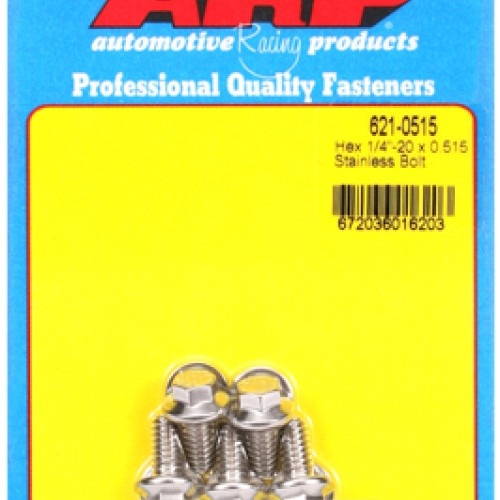 "1/4""-20 x 0.515 hex SS bolts" (5pcs)