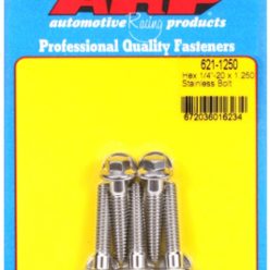 "1/4""-20 x 1.250 hex SS bolts" (5pcs)