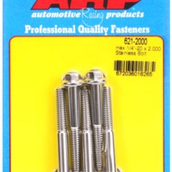 "1/4""-20 x 2.000 hex SS bolts" (5pcs)