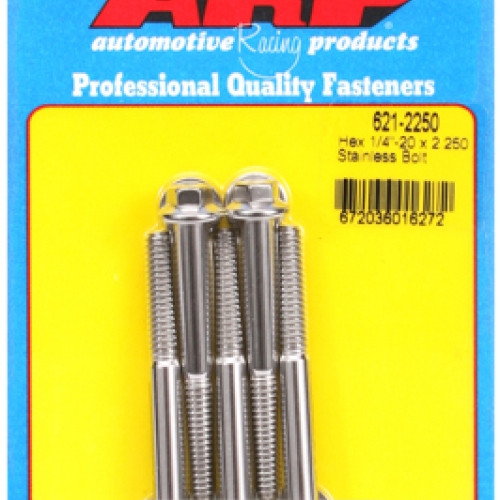 "1/4""-20 x 2.250 hex SS bolts" (5pcs)