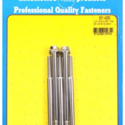 "1/4""-20 x 4.250 hex SS bolts" (5pcs)