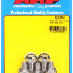 "3/8""-16 x 0.500 hex SS bolts" (5pcs)