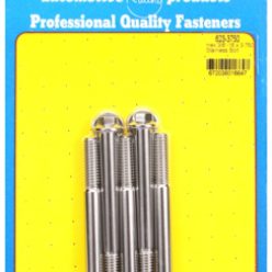 "3/8""-16 x 3.750 hex SS bolts" (5pcs)