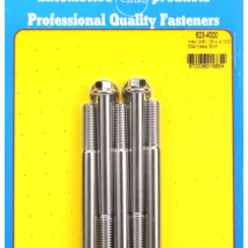 "3/8""-16 x 4.000 hex SS bolts" (5pcs)