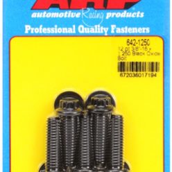   "3/8""-16 x 1.250 12pt black oxide bolts" (5pcs)