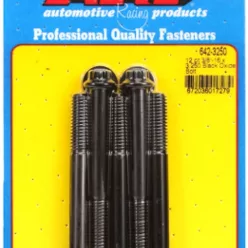   "3/8""-16 x 3.250 12pt black oxide bolts" (5pcs)