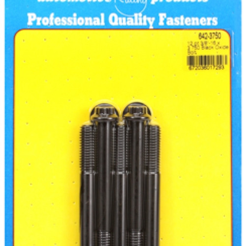 "3/8""-16 x 3.750 12pt black oxide bolts" (5pcs)