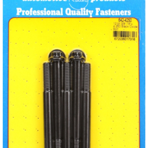 "3/8""-16 x 4.250 12pt black oxide bolts" (5pcs)
