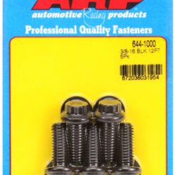   "3/8""-16 x 1.000 12pt 7/16 wrenching black oxide bolts"5pcs