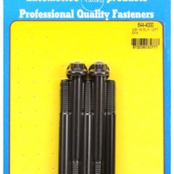   "3/8""-16 x 4.000 12pt 7/16 wrenching black oxide bolts"5pcs