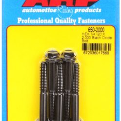   "1/4""-20 X 2.000 hex black oxide bolts" (5pcs)