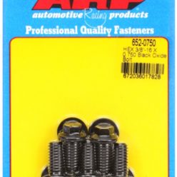  "3/8""-16 X 0.750 hex black oxide bolts" (5pcs)