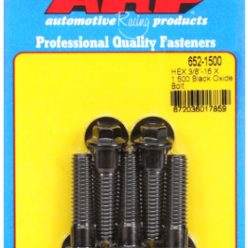   "3/8""-16 X 1.500 hex black oxide bolts" (5pcs)