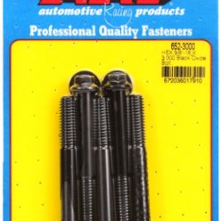   "3/8""-16 X 3.000 hex black oxide bolts" (5pcs)