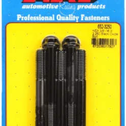   "3/8""-16 X 3.250 hex black oxide bolts" (5pcs)