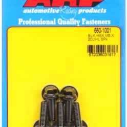 M6 x 1.00 x 20 hex black oxide bolts (5pcs)