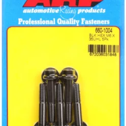 M6 x 1.00 x 35 hex black oxide bolts (5pcs)