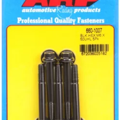 M6 x 1.00 x 50 hex black oxide bolts (5pcs)