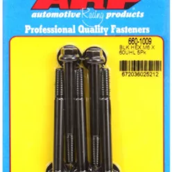 M6 x 1.00 x 60 hex black oxide bolts (5pcs)