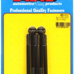 M6 x 1.00 x 75 hex black oxide bolts (5pcs)