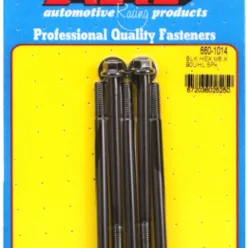 M6 x 1.00 x 90  hex black oxide bolts (5pcs)