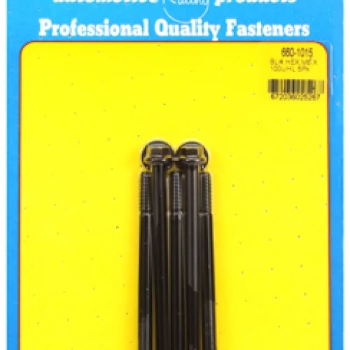 M6 x 1.00 x 100 hex black oxide bolts (5pcs)