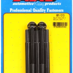 M8 x 1.25 x 80 hex black oxide bolts (5pcs)