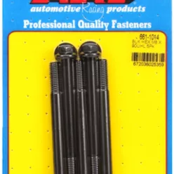 M8 x 1.25 x 90  hex black oxide bolts (5pcs)