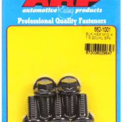 M10 x 1.50 x 20 hex black oxide bolts (5pcs)